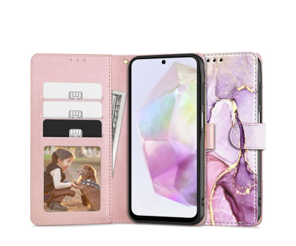 Etui do telefonów TECH-PROTECT Wallet do Samsung Galaxy A35 5G Marble 5906203691982